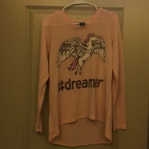 Pink unicorn sweater